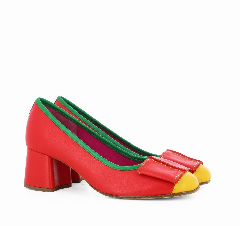 Le Babe DECOLLETE’ IN NAPPA CORALLO Vendita Calda