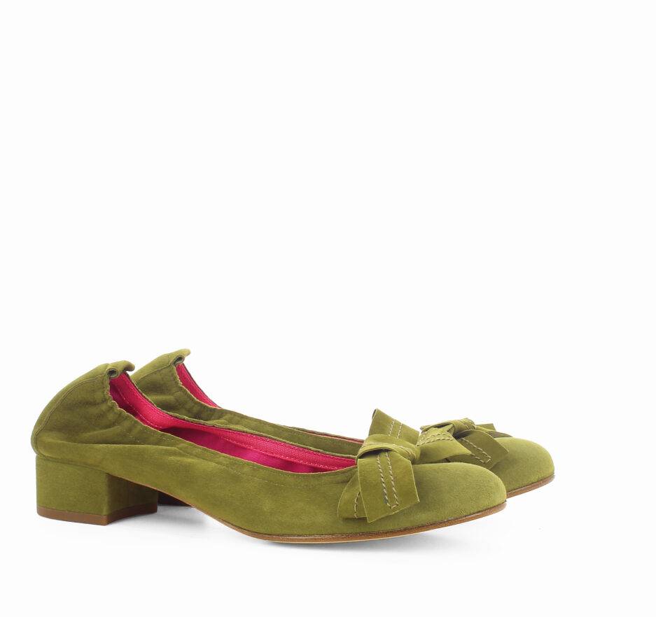 Le Babe BALLERINE IN VELOUR ALOE Italy