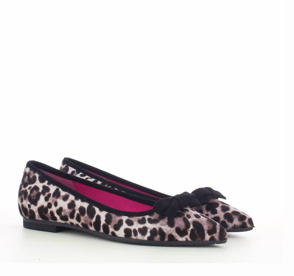 Le Babe BALLERINE IN PONY LEOPARD GHIACCIO Fino Al -60%