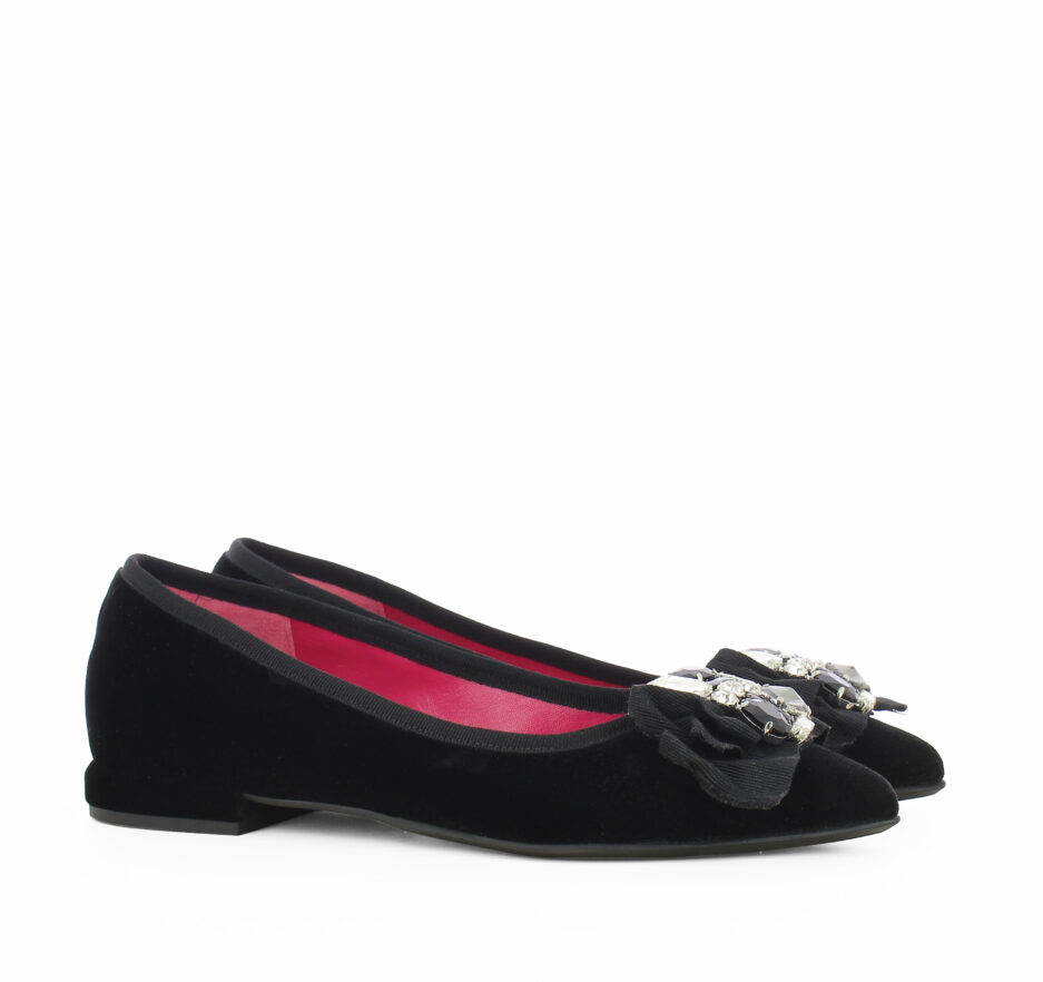 Le Babe BALLERINE IN VELLUTO NERO Comprane uno, ottenene uno gratis