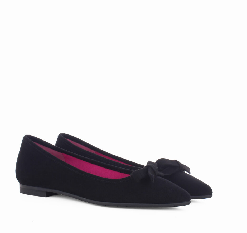 Le Babe BALLERINE IN VELOUR NERO Prezzo Ridotto