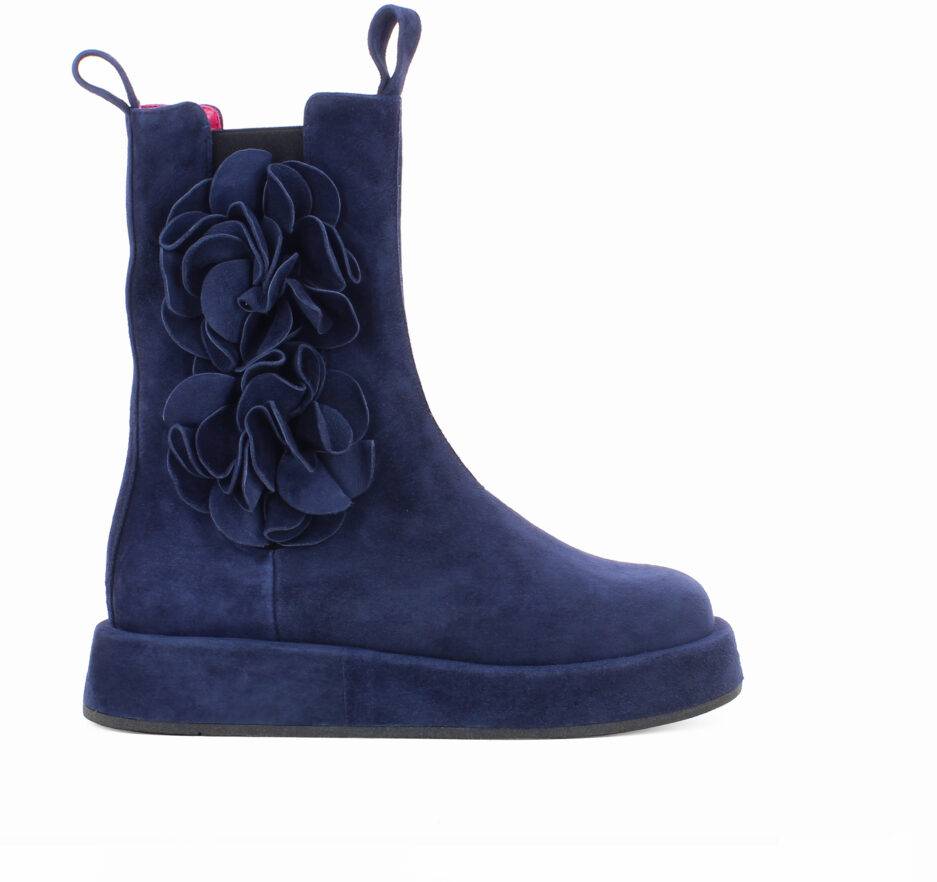 Le Babe BOOTS IN VELOUR BLU Hotsell