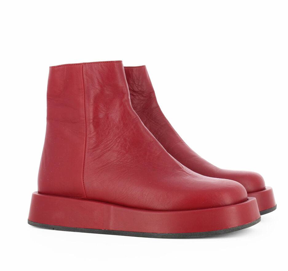 Le Babe BOOTS IN NAPPA RED Vendita Economica