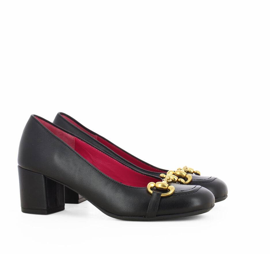 Le Babe DECOLLETE’ IN NAPPA NERA Vendite Flash