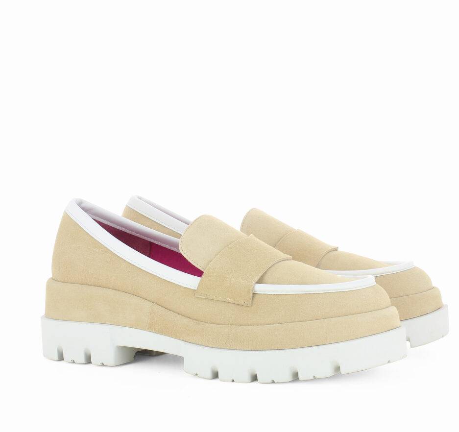 Le Babe MOCASSINI IN VELOUR NUT 2025