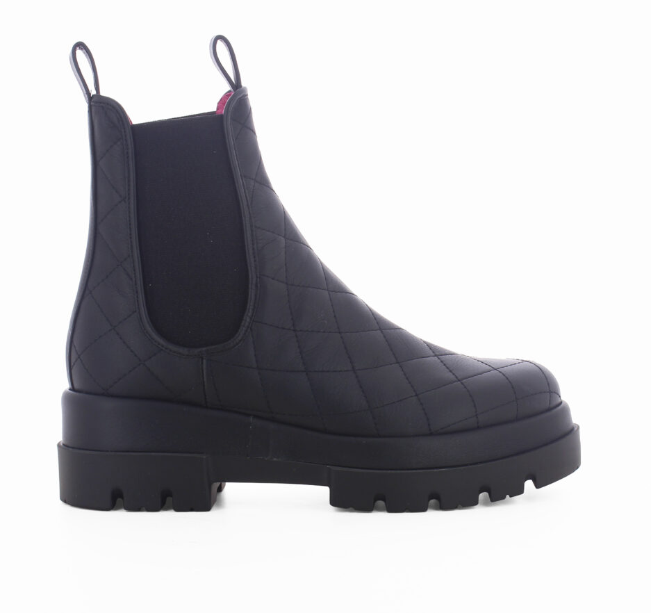 Le Babe TRONCHETTI IN VITELLO NERO Spedizione Gratuita