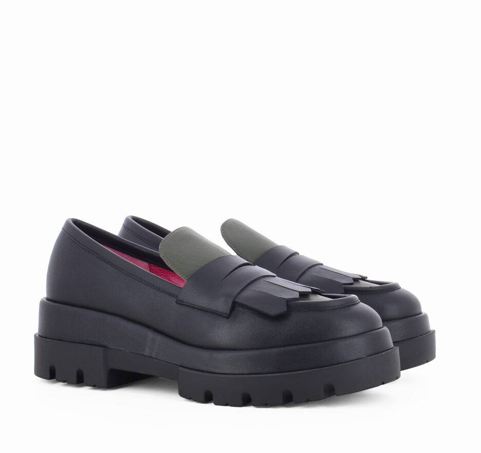 Le Babe MOCASSINI IN VITELLO NERO Online