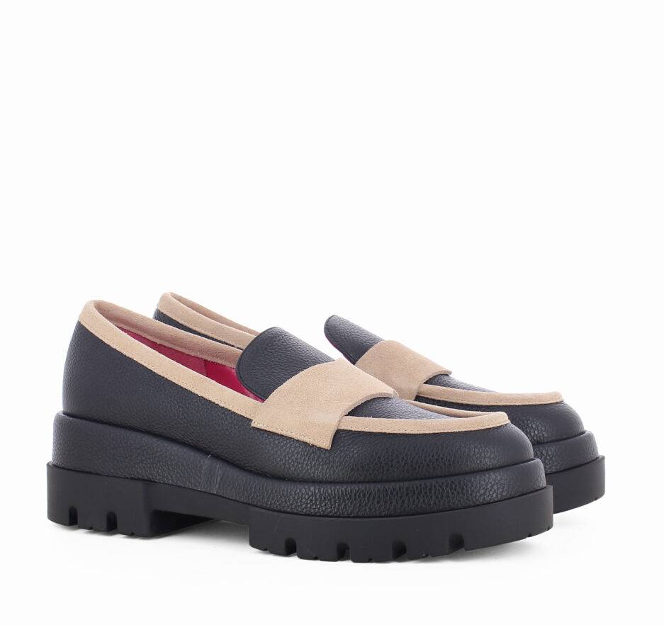 Le Babe MOCASSINI IN DOLLARINO NERO Outlet