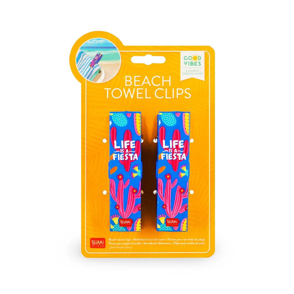 Legami Set di 2 Mollette Ferma Telo Mare - Beach Towel Clips Novità