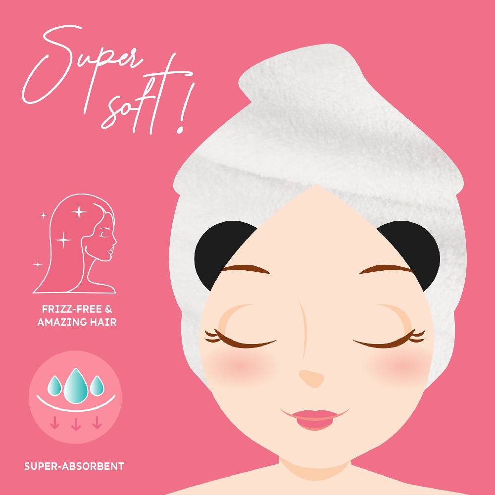 Legami Asciugamano per Capelli a Turbante - Love My Hair Moda