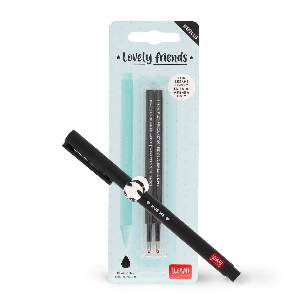 Legami Set Penna Lovely Panda con Refill Nero 2025