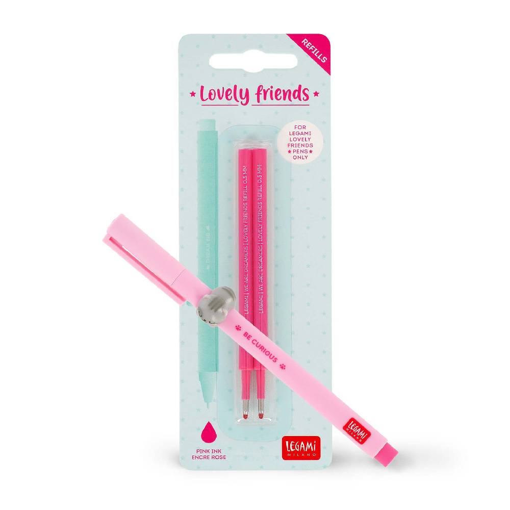 Legami Set Penna Lovely Kitty con Refill Rosa Italy
