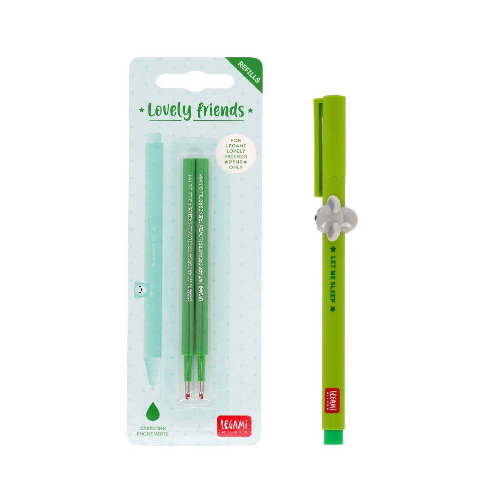 Legami Set Penna Lovely Koala con Refill Verde 2025