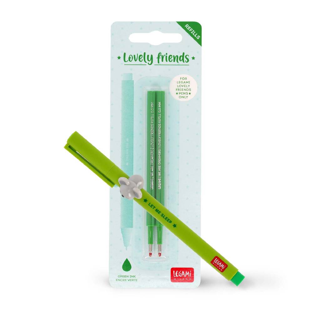 Legami Set Penna Lovely Koala con Refill Verde 2025