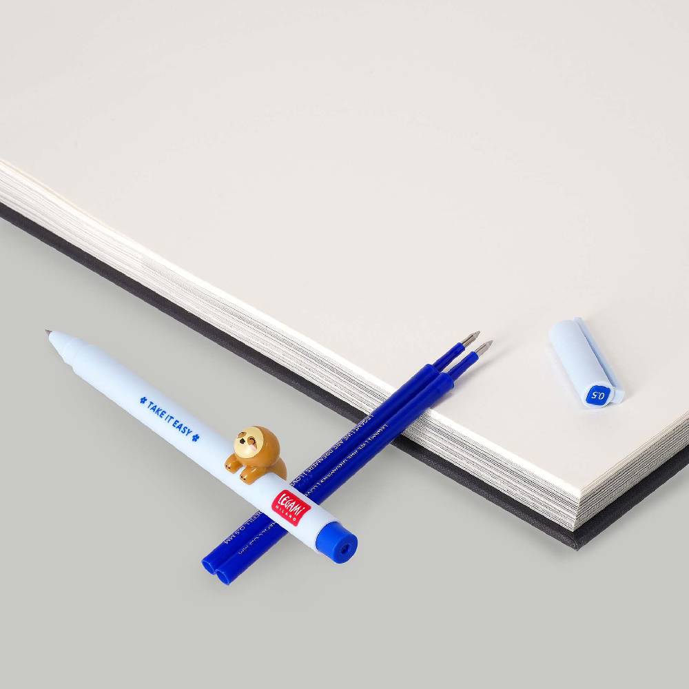 Legami Set Penna Lovely Sloth con Refill Blu In Linea