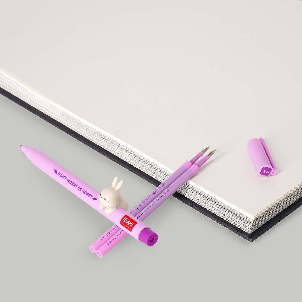 Legami Set Penna Lovely Bunny con Refill Viola Promozione