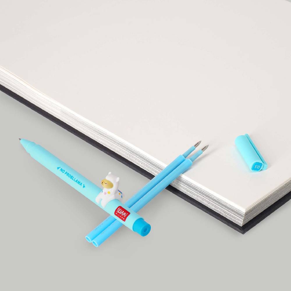 Legami Set Penna Lovely Llama con Refill Azzurro Spedizione Gratuita
