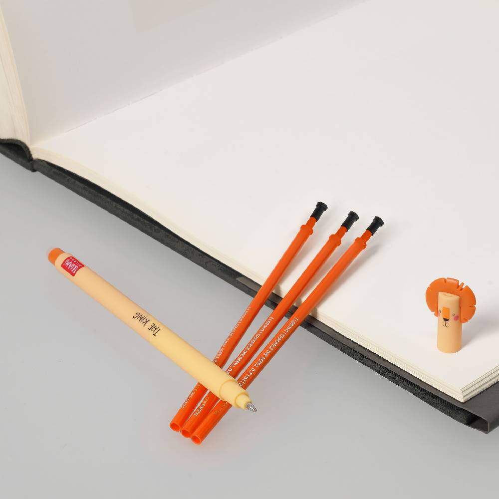 Legami Set Penna Cancellabile Lion con Refill Arancione Shopping Online