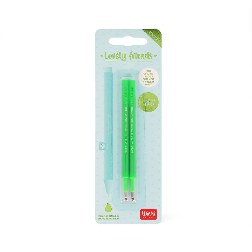 Legami Set di 2 Refill per Penna Gel - Lovely Friends Consegna Veloce