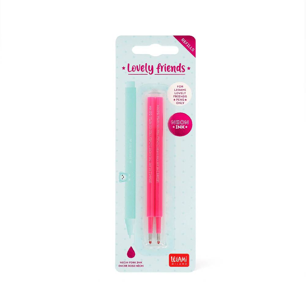 Legami Set di 2 Refill per Penna Gel - Lovely Friends Economico