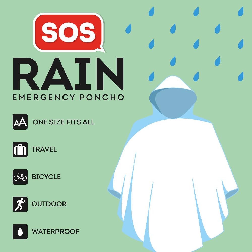 Legami Poncho Usa e Getta, con Cappuccio Vendita Economica