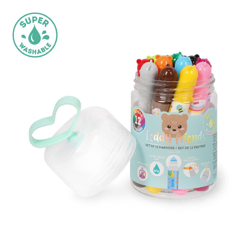 Legami Set di 12 Pennarelli - Teddy Friends Negozio