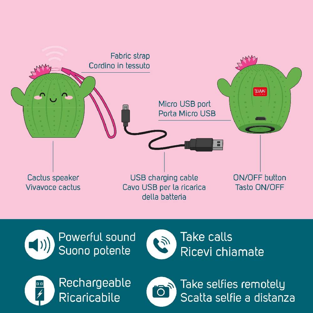 Legami Mini Vivavoce e Speaker Wireless - Pump Up The Volume Qualità