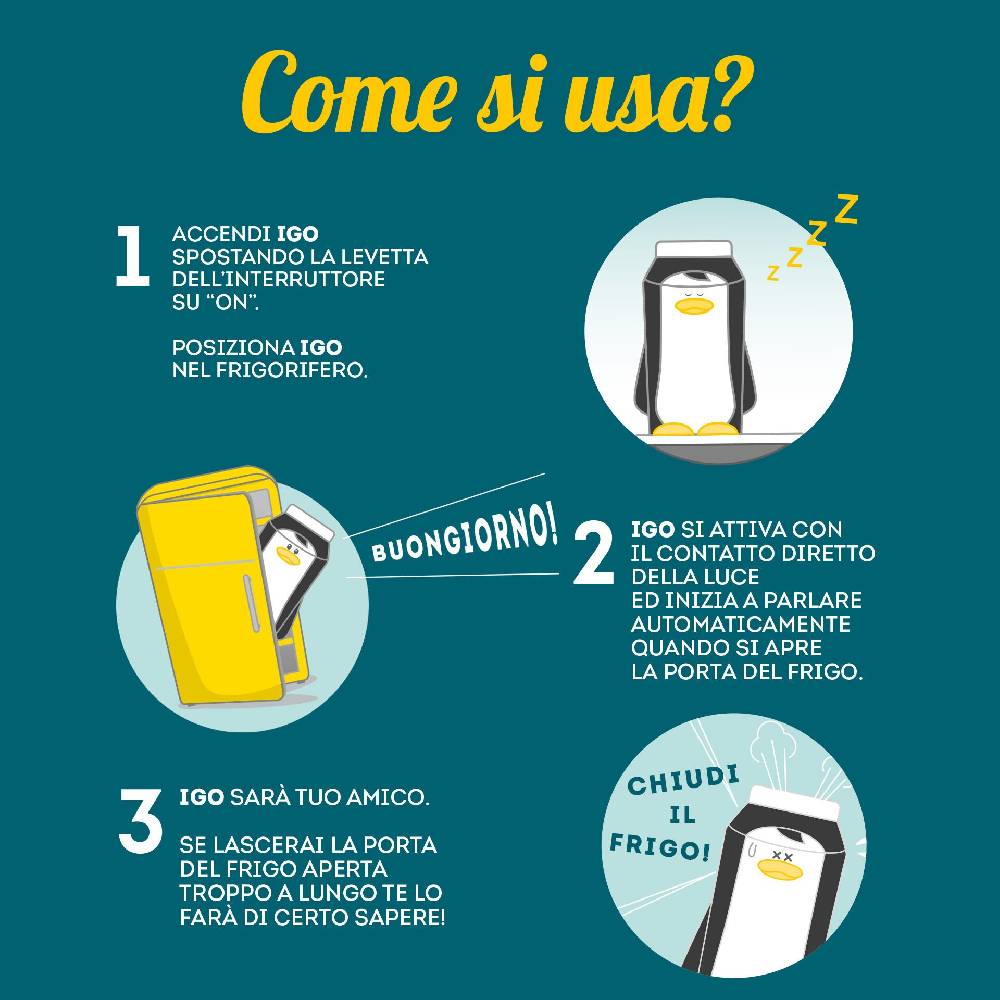 Legami Igo il Pinguino Parlante per il Tuo Frigo Sconto