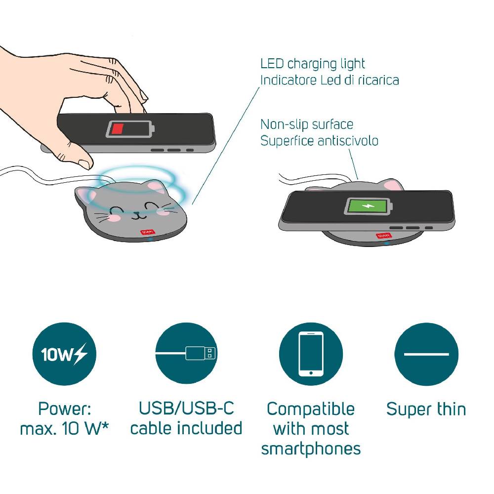 Legami Caricabatterie Wireless con Supporto - Super Fast Vendita Calda