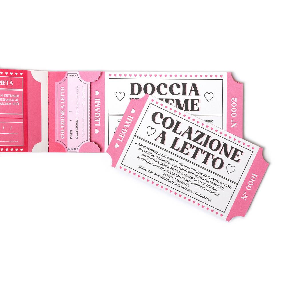Legami Blocchetto da 24 Voucher - Italiano Vendite Flash