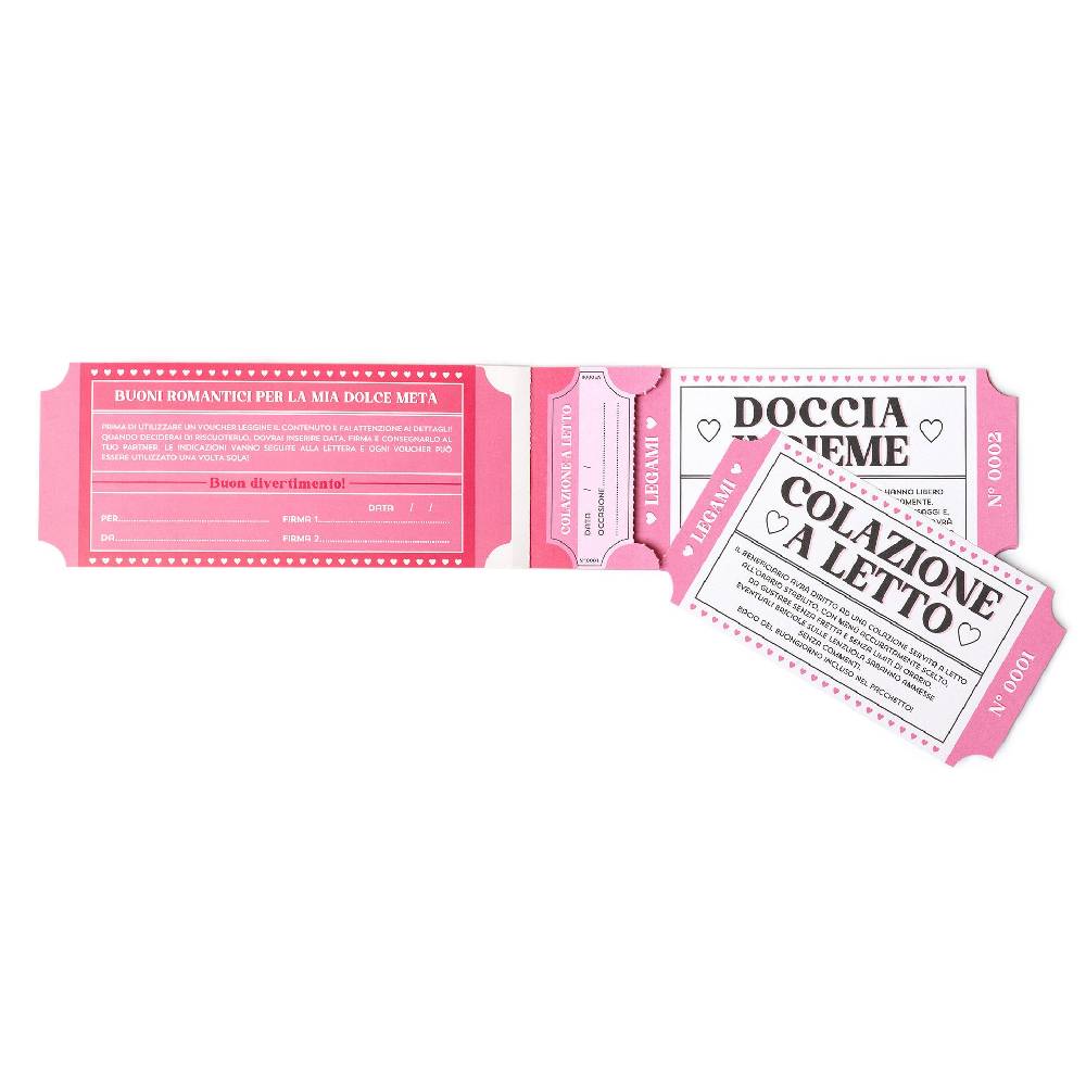 Legami Blocchetto da 24 Voucher - Italiano Vendite Flash
