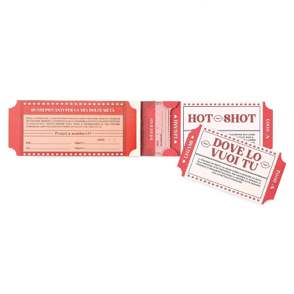 Legami Blocchetto da 24 Voucher Piccanti - Italiano Negozio
