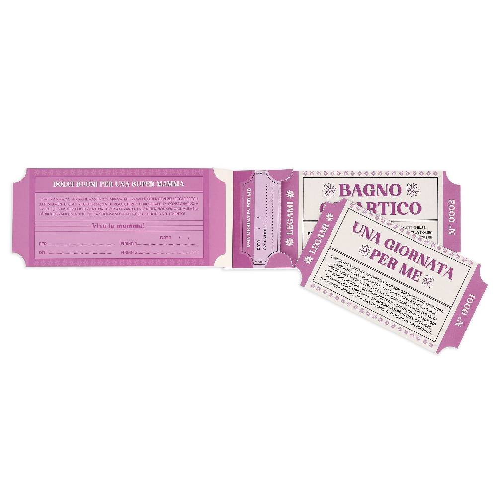 Legami Blocchetto da 24 Voucher per la Mamma - Italiano Spedizione Gratuita