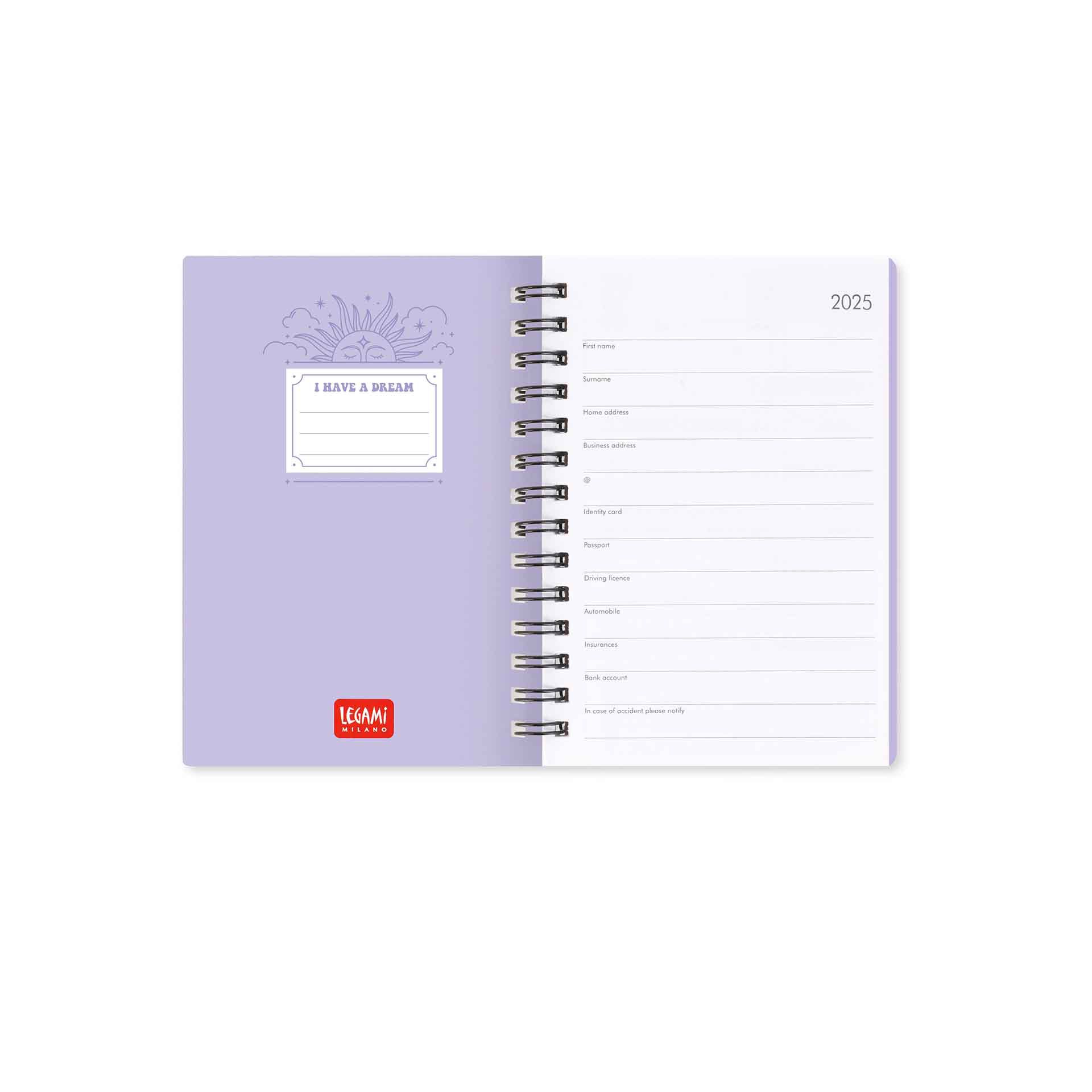 Legami Agenda 12 Mesi Settimanale - Small - Spiralata - 2025 Shopping Online