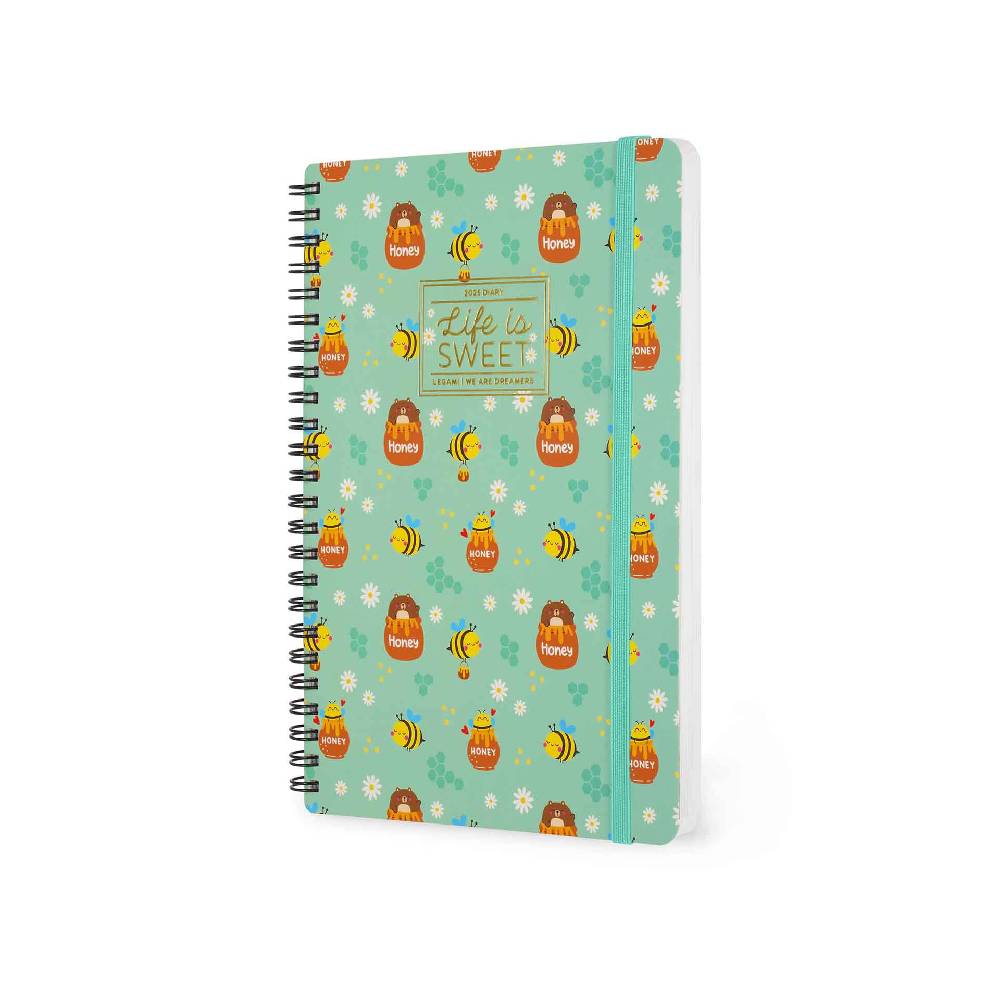 Legami Agenda 12 Mesi Settimanale - Large - Spiralata - 2025 Black Friday