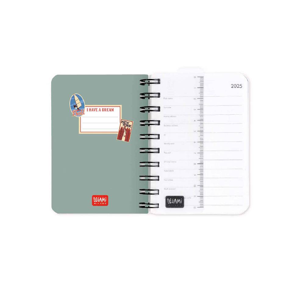 Legami Agenda 12 Mesi Giornaliera - Small - Spiralata - 2025 Offerta