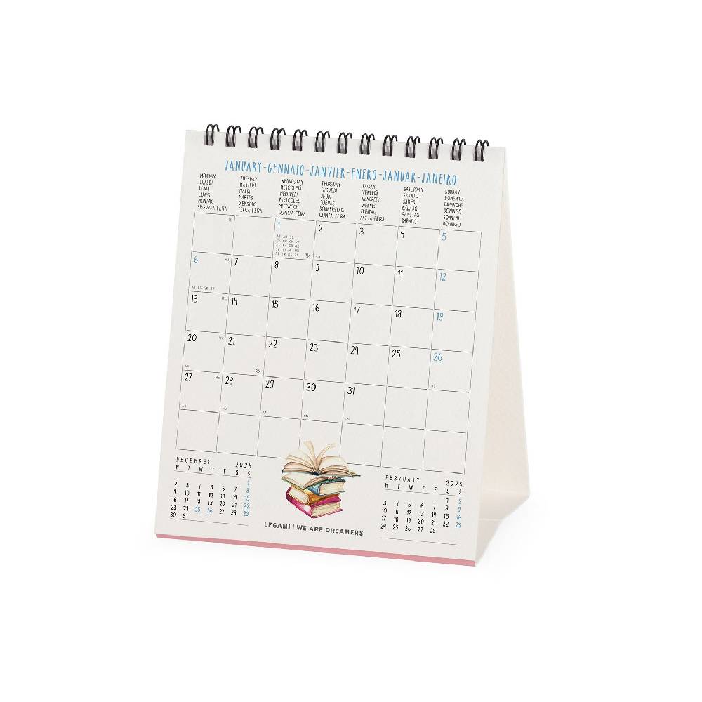 Legami Calendario da Tavolo 2025 - 12 x 14,5 cm Italia