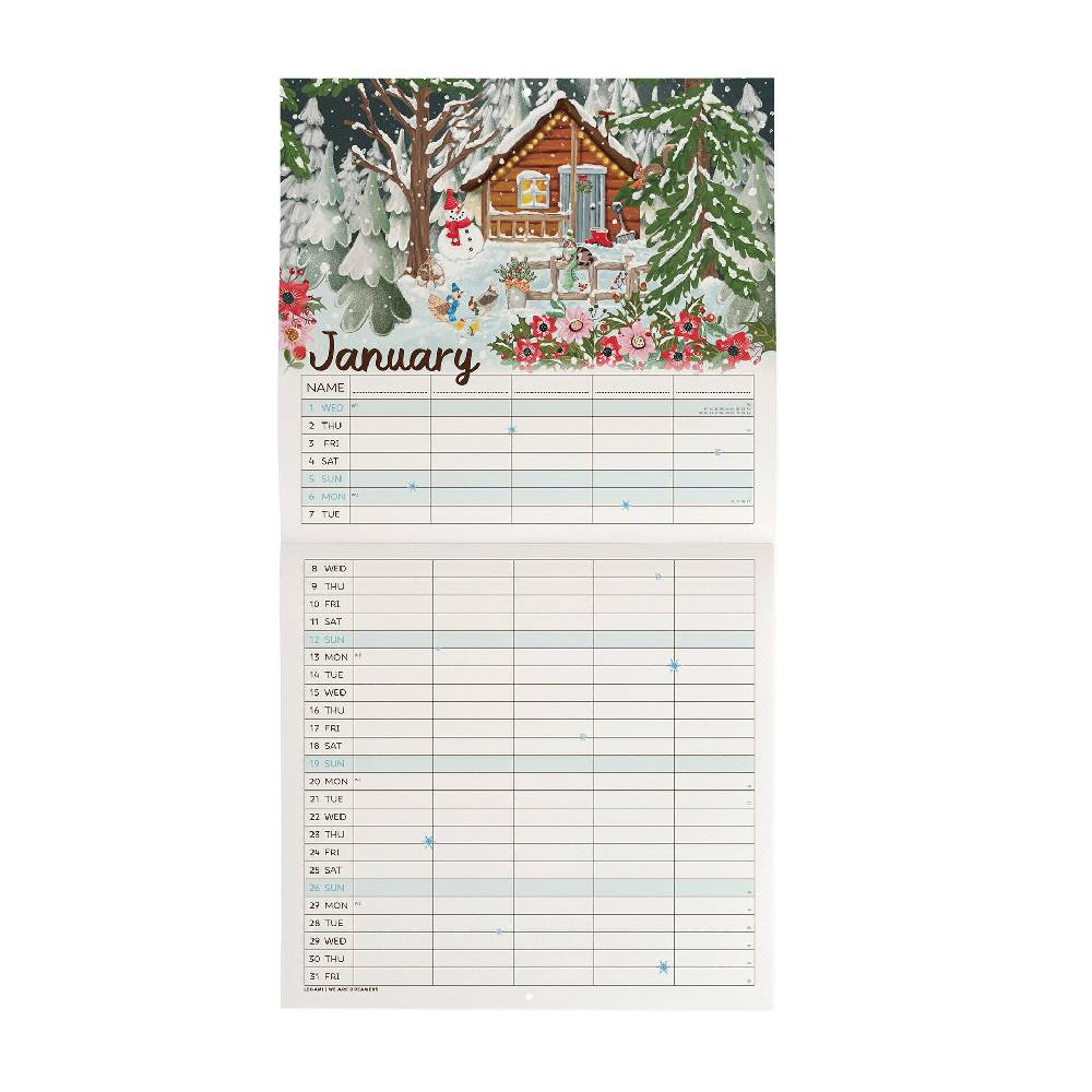 Legami Calendario da Parete 2025 - 30 x 29 cm In Linea