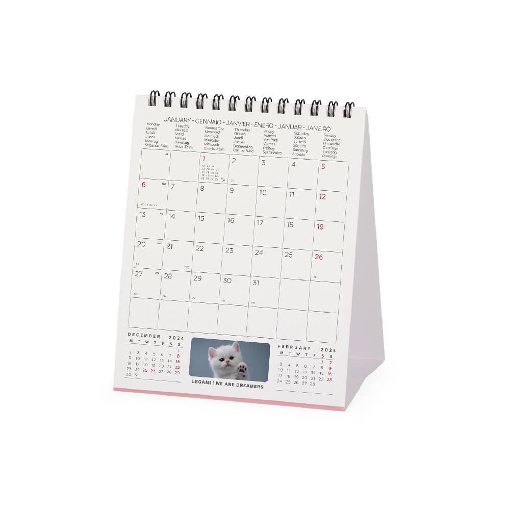 Legami Calendario da Tavolo 2025 - 12 x 14,5 cm Qualità