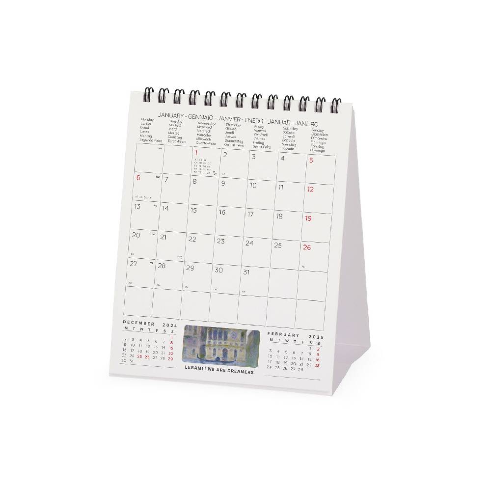 Legami Calendario da Tavolo 2025 - 12 x 14,5 cm Soddisfazione Garantita