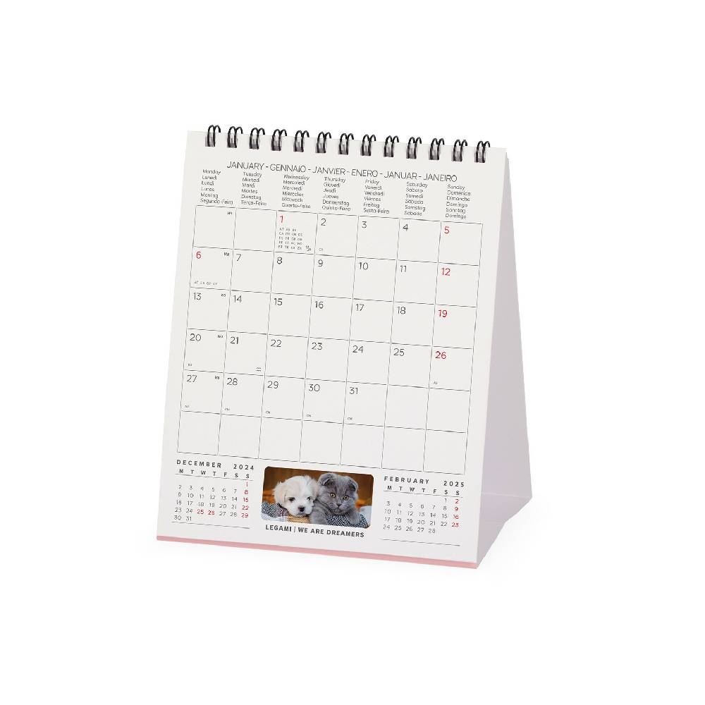 Legami Calendario da Tavolo 2025 - 12 x 14,5 cm Consegna Veloce