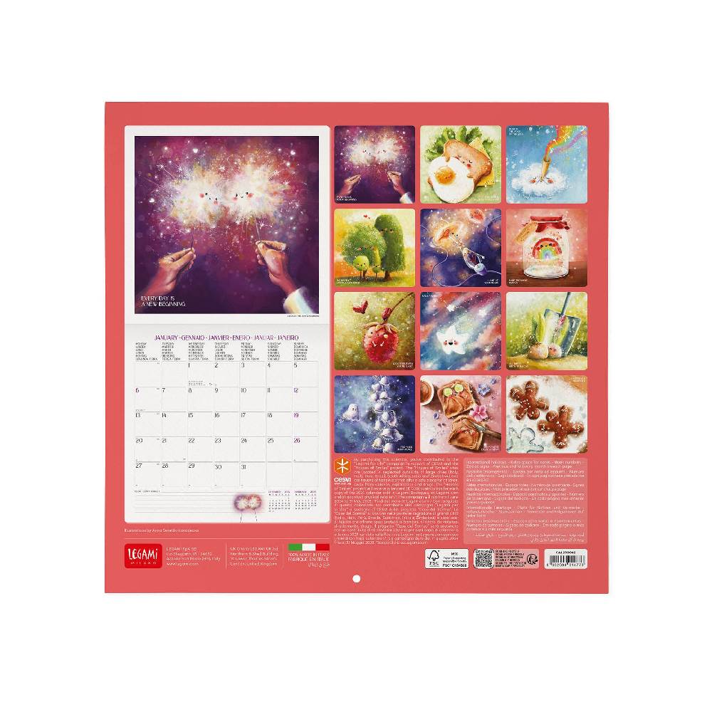 Legami Calendario da Parete 2025 - 30 x 29 cm Shopping Online