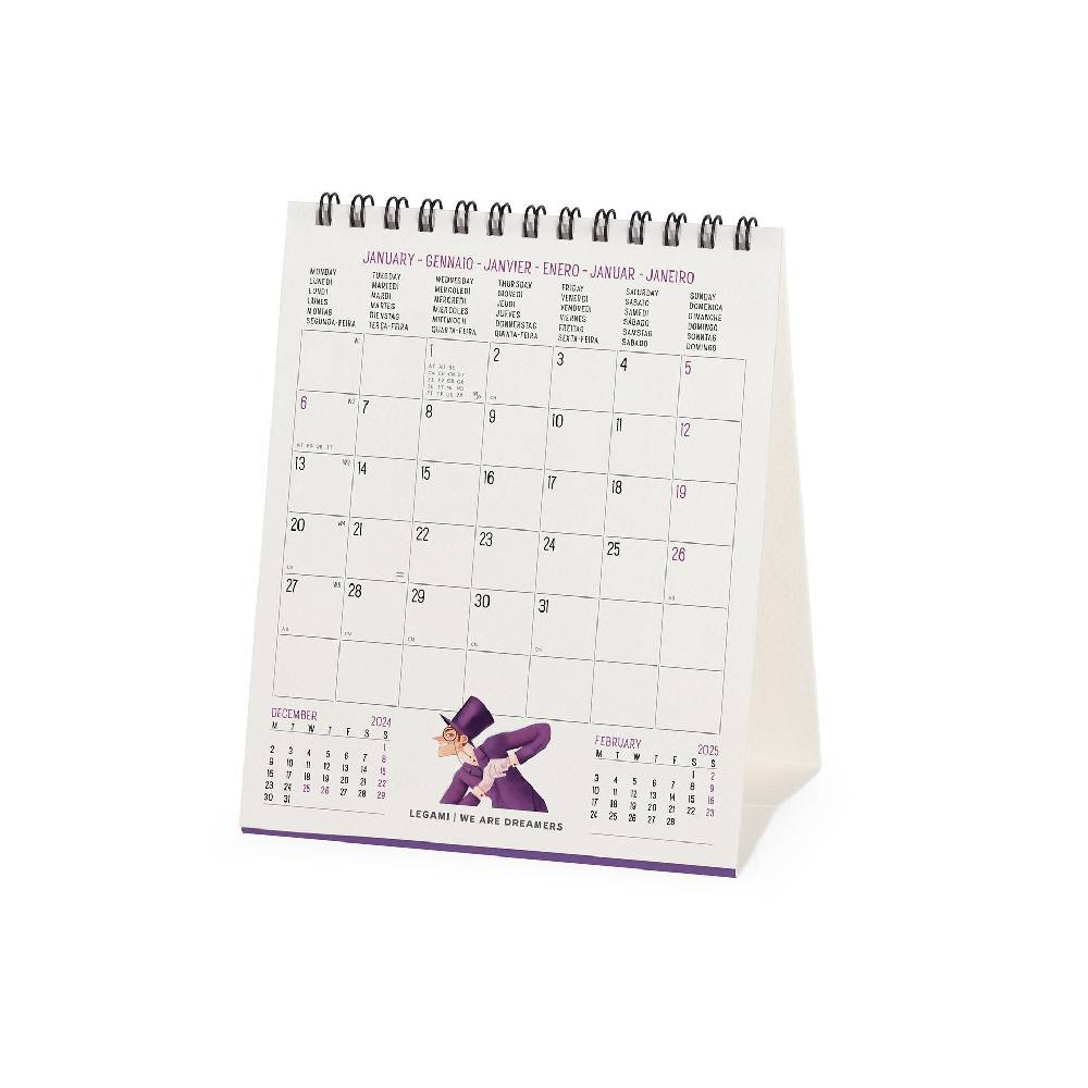 Legami Calendario da Tavolo 2025 - 12 x 14,5 cm Prezzo Ridotto