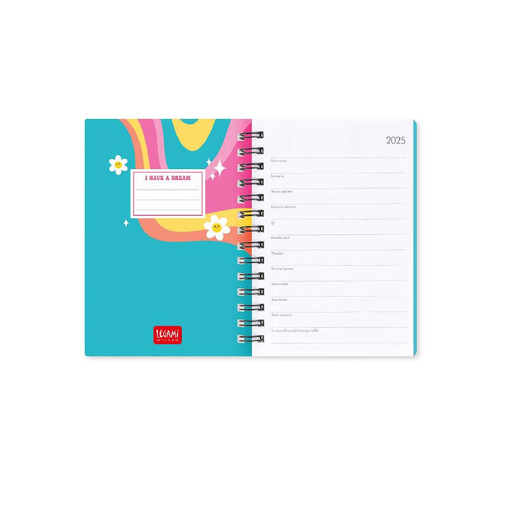 Legami Agenda 12 Mesi Settimanale - Small - Spiralata - 2025 Offerta