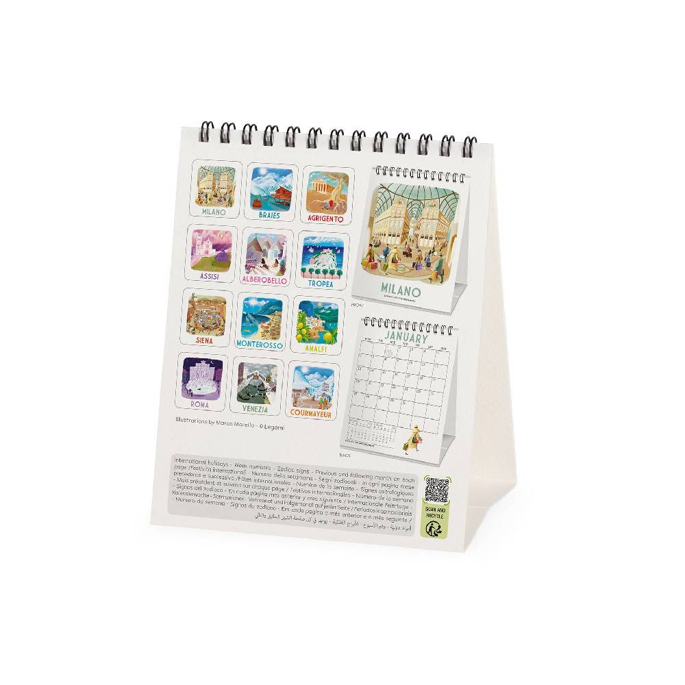 Legami Calendario da Tavolo 2025 - 12 x 14,5 cm 2025