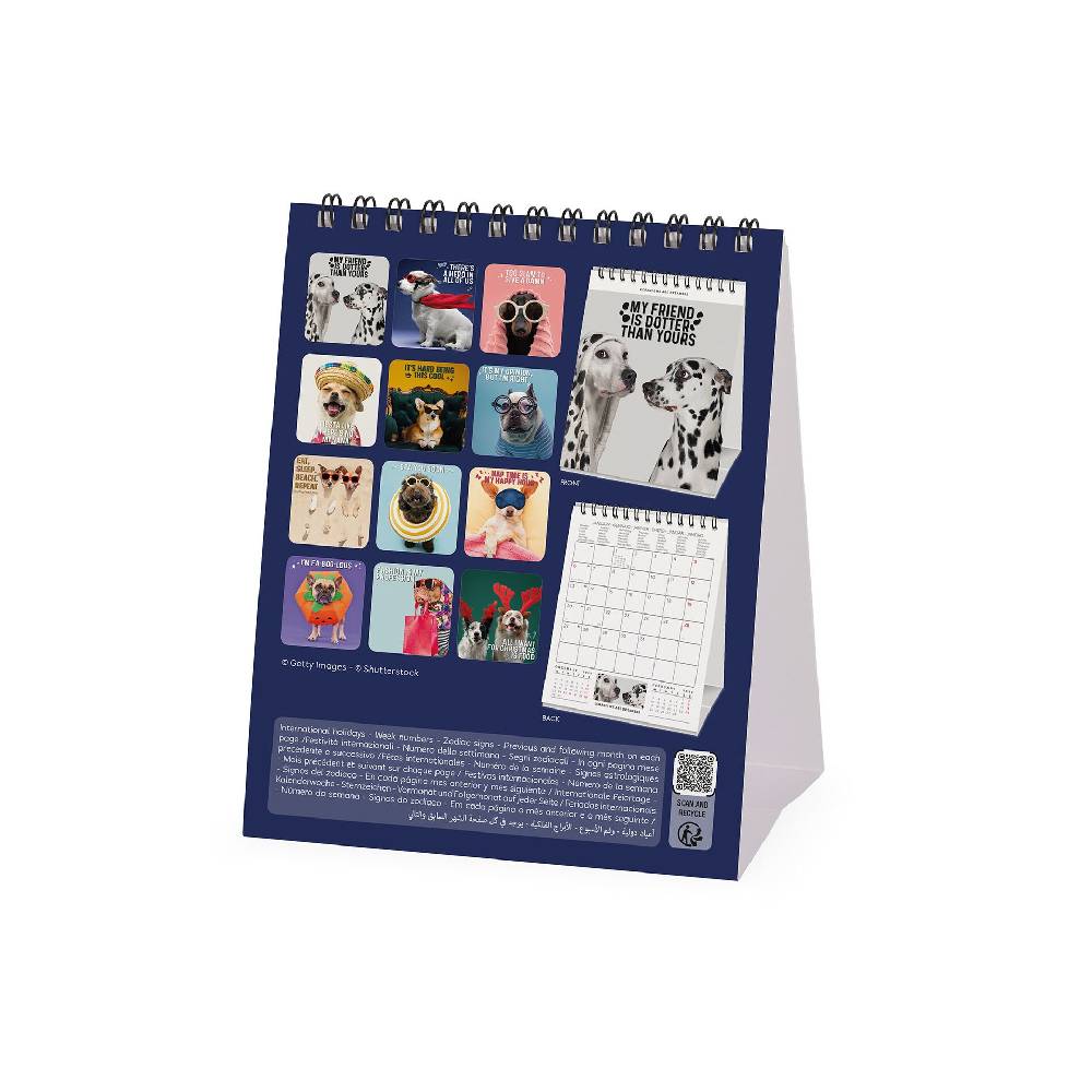 Legami Calendario da Tavolo 2025 - 12 x 14,5 cm Ritorno libero