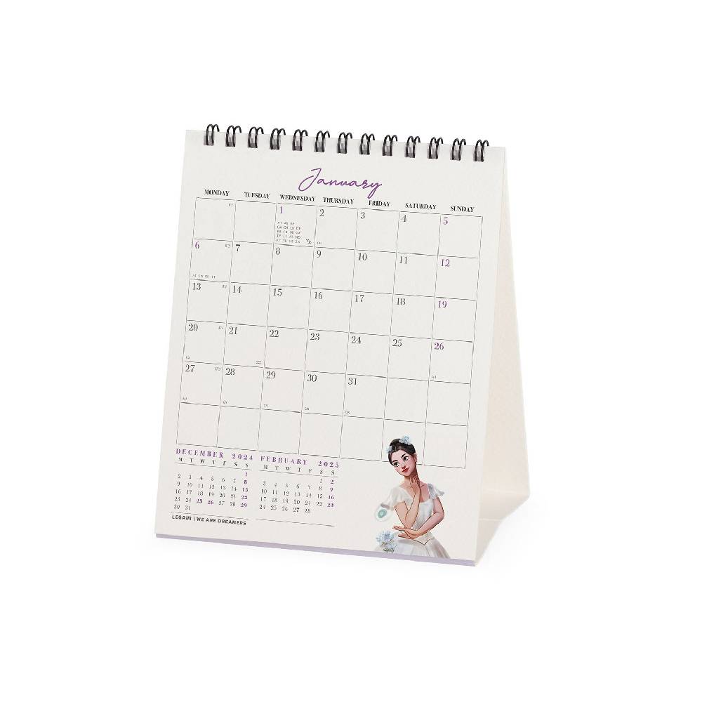 Legami Calendario da Tavolo 2025 - 12 x 14,5 cm Italia