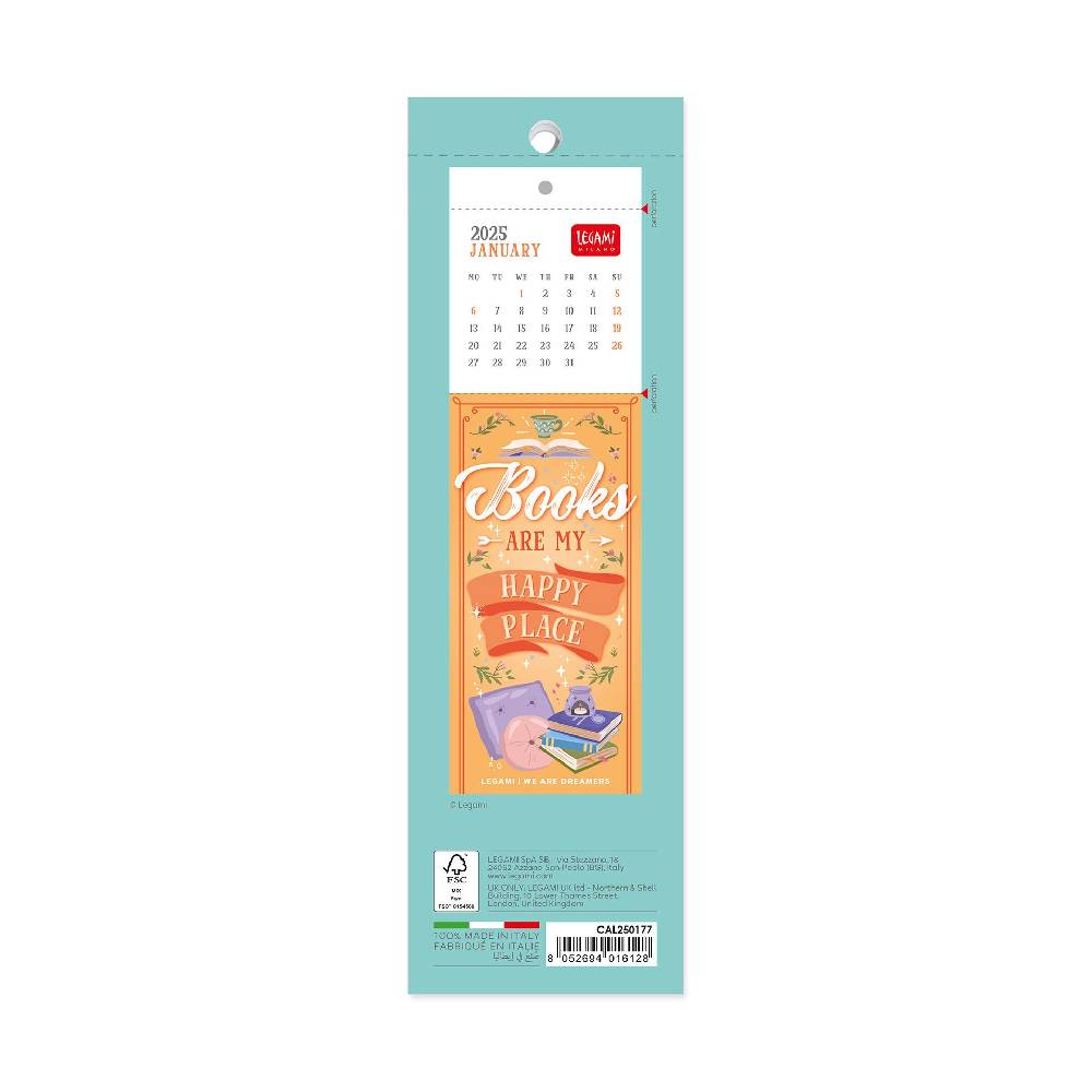 Legami Calendario Segnalibro 2025 - 5,5 x 18 cm Promozione