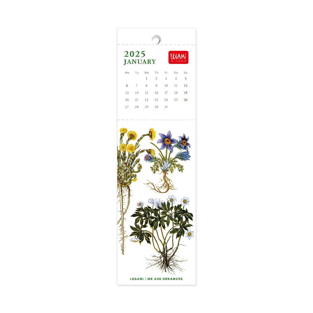 Legami Calendario Segnalibro 2025 - 5,5 x 18 cm Qualità Garantita