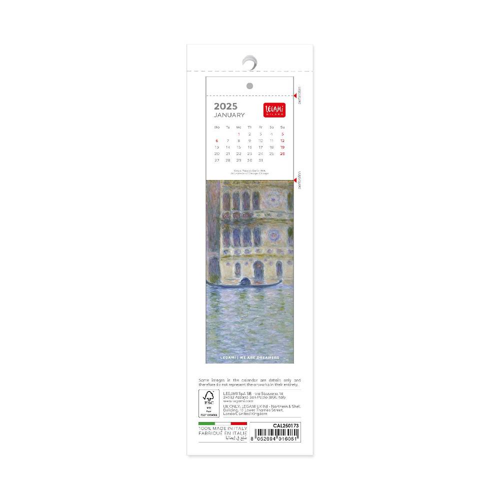 Legami Calendario Segnalibro 2025 - 5,5 x 18 cm Offerta speciale della fabbrica